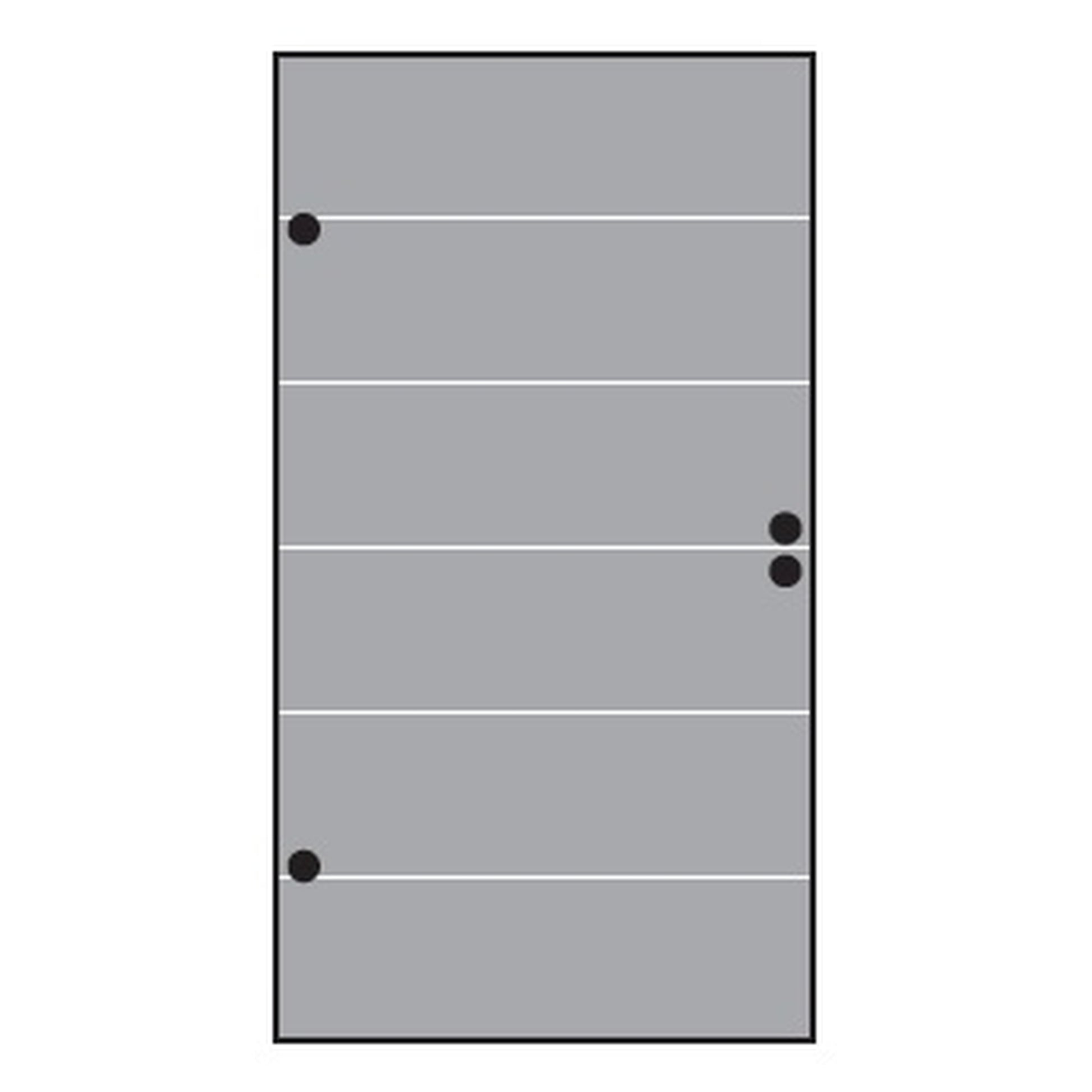 VETRO TÜR-Glasscheibe 
987 x 1800 mm, DIN Links
Streifen Dekor 82 satiniert
#68212