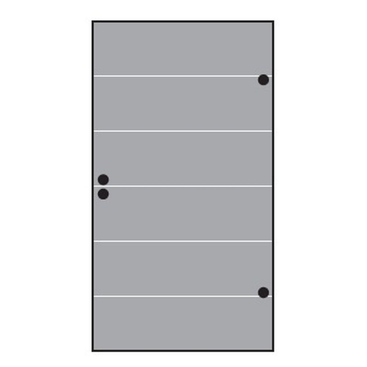 VETRO TÜR-Glasscheibe 
987 x 1800 mm, DIN Rechts
Streifen Dekor 82 satiniert
#68213