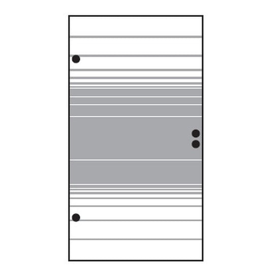 VETRO TÜR-Glasscheibe 
987 x 1800 mm, DIN Links
Streifen Dekor 83 satiniert
#68312