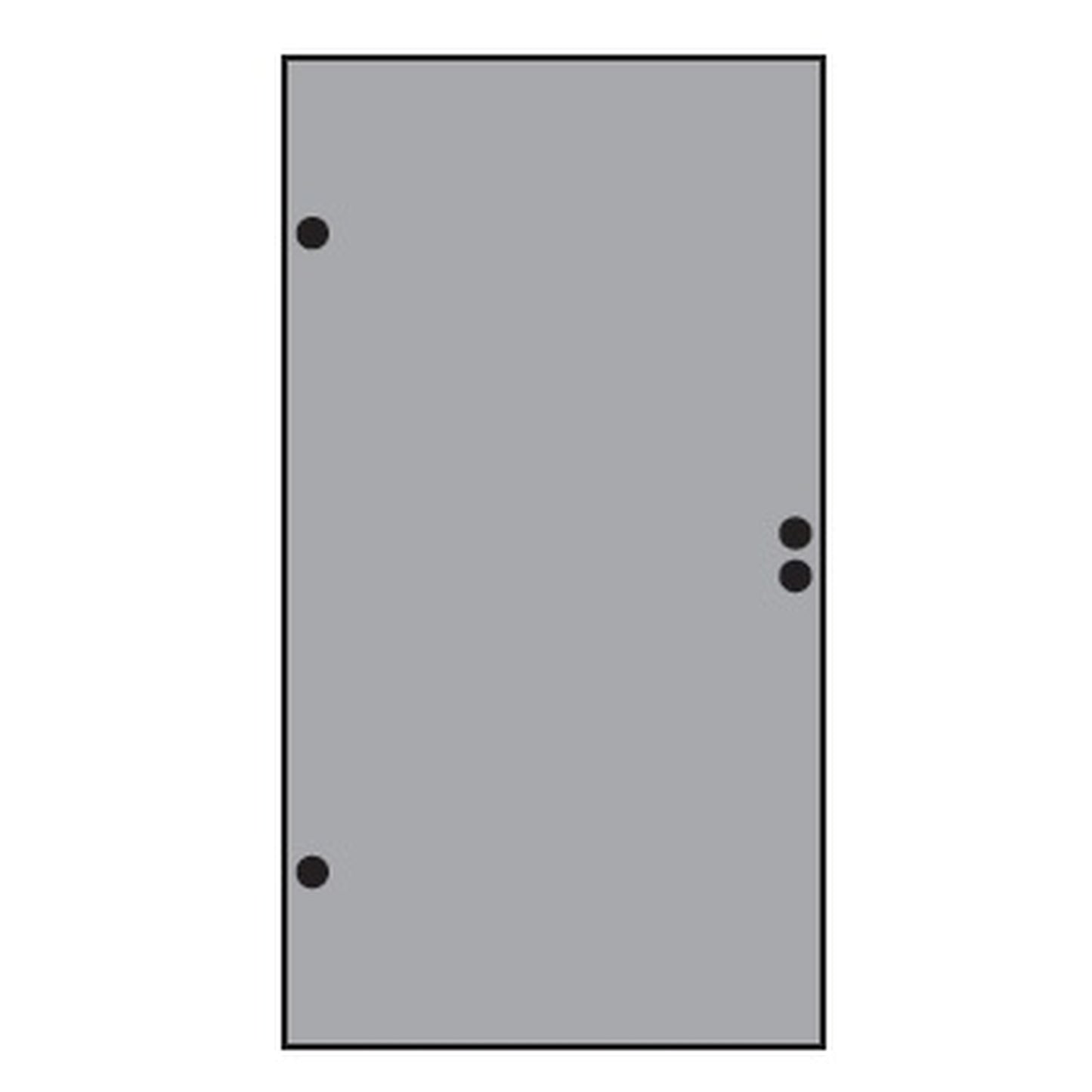VETRO TÜR-Glasscheibe 
987 x 1800 mm, DIN Links
Vollflächen Dekor 84 satiniert
#68412