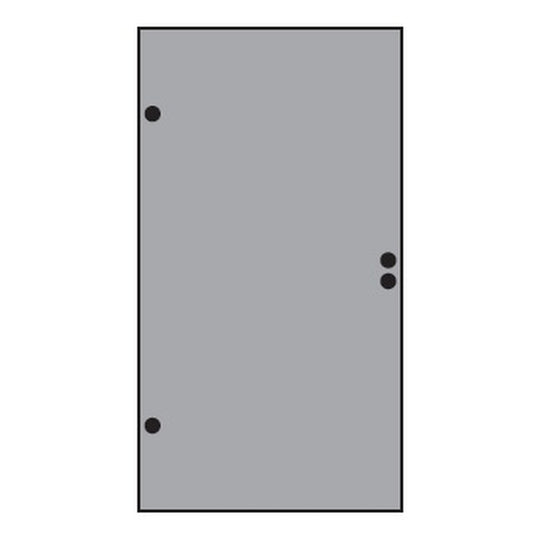 VETRO TÜR-Glasscheibe 
987 x 1800 mm, DIN Links
Vollflächen Dekor 84 satiniert
#68412