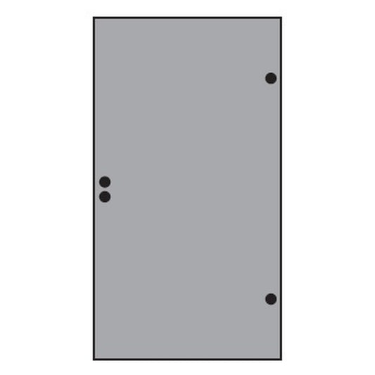 VETRO TÜR-Glasscheibe 
987 x 1800 mm, DIN Rechts
Vollflächen Dekor 84 satiniert
#68413
