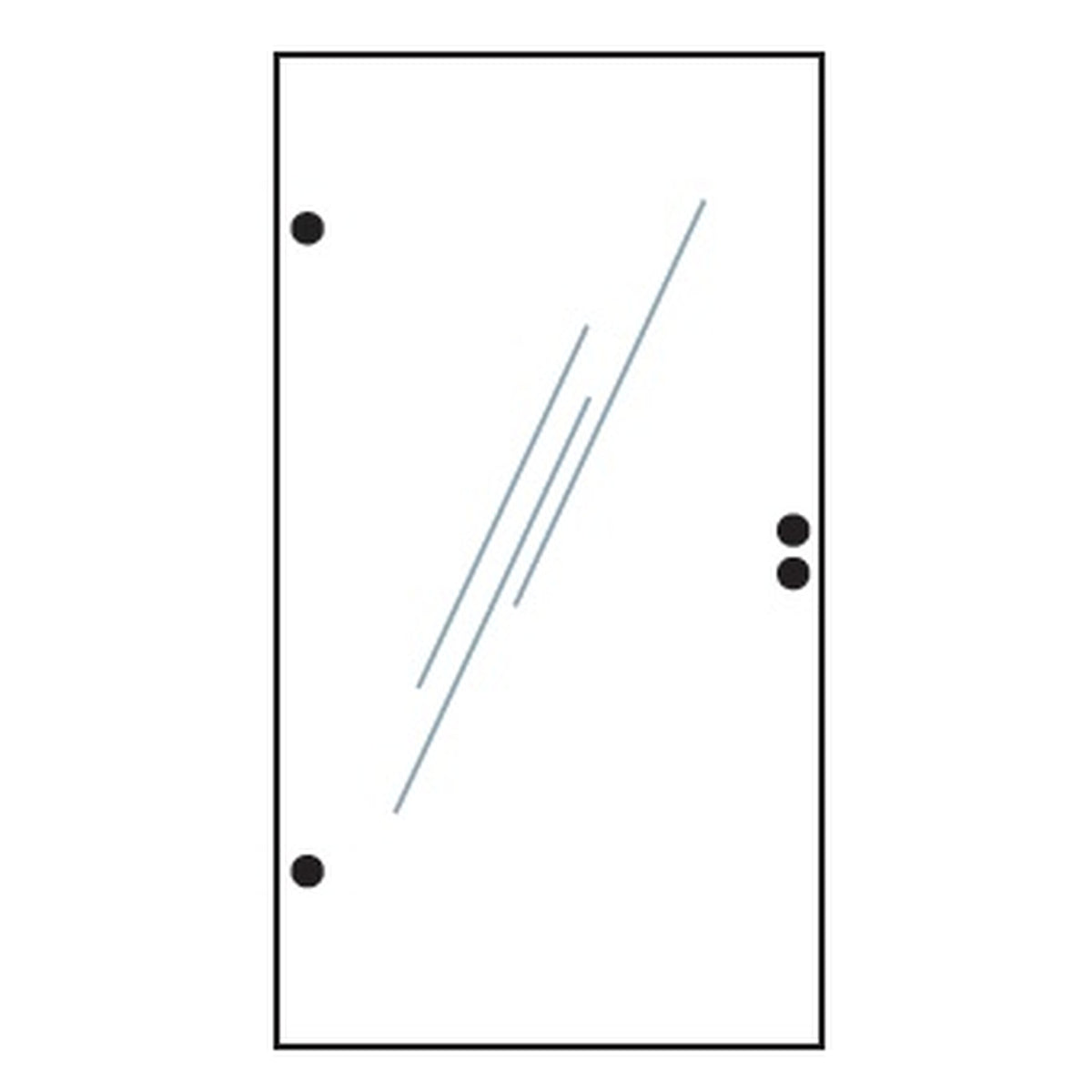 VETRO TÜR-Glasscheibe 
Klarglas
987 x 1800 mm, DIN beidseitig
#60012