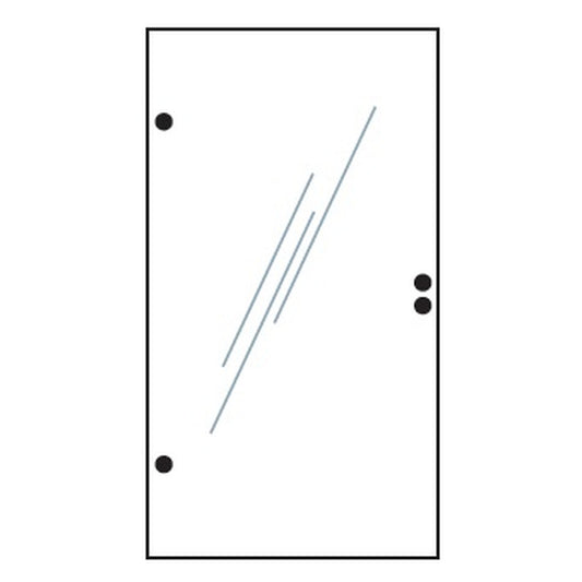 VETRO TÜR-Glasscheibe 
Klarglas
987 x 1800 mm, DIN beidseitig
#60012