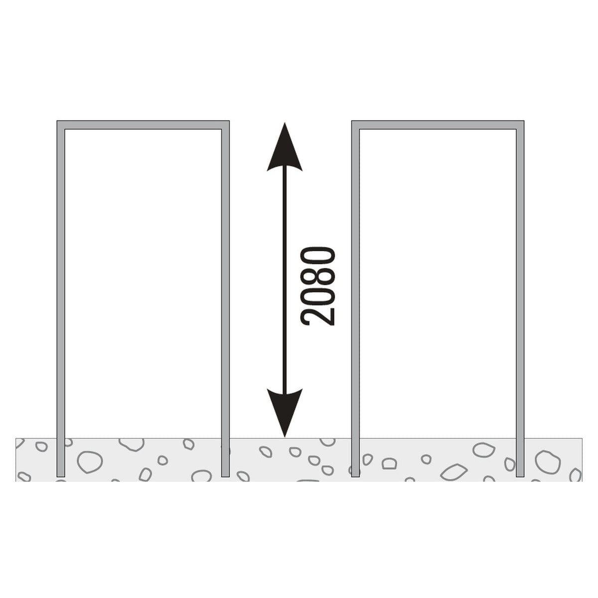 VETRO Pfosten-Zarge, V2A
Achsmaß 105,5 mm
zum Einbetonieren, DIN Links
#85138