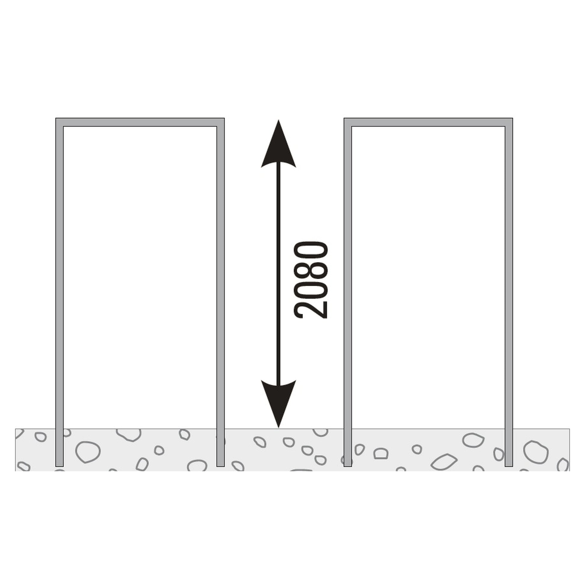 VETRO Pfosten-Zarge, V2A
Achsmaß 105,5 mm
zum Einbetonieren, DIN Links
#85138