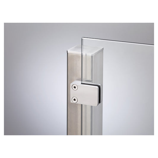 VETRO Anfangspfosten V4A
60/60 x 1270-1570 mm, Anfertigung
zum Einbetonieren, Klemmbacken nach rechts
#85052