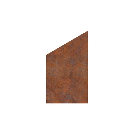 VETRO Glasscheibe CORTEN 
B 1030 x H 1200/1800 mm Ecke links
Motivdruck Cortenstahl 46/21