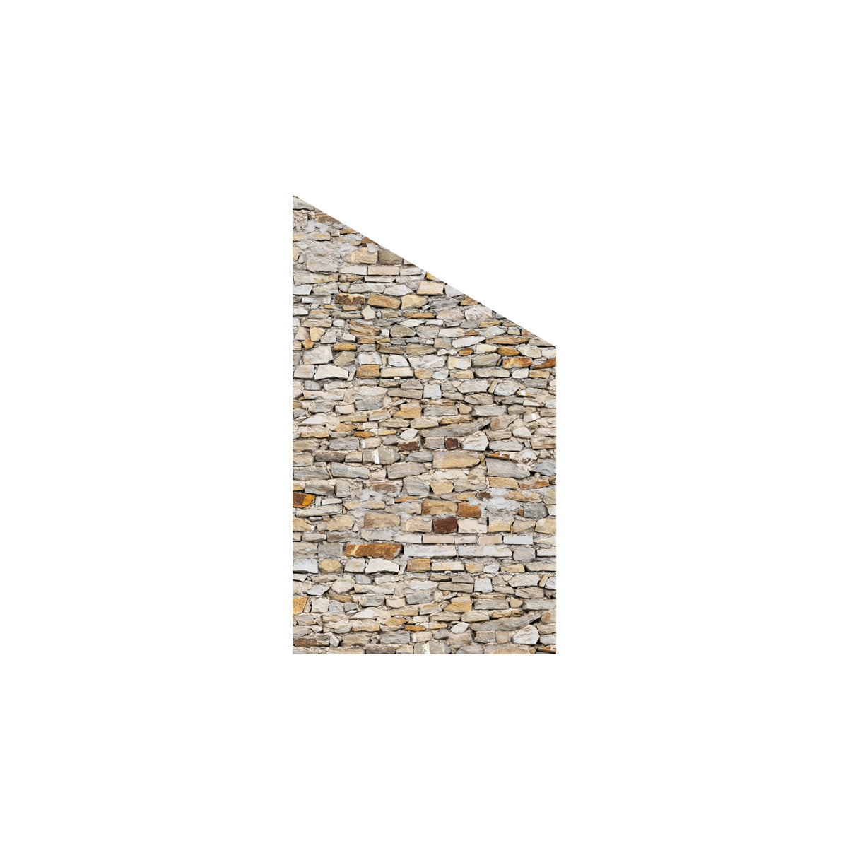 VETRO Glasscheibe MAUER
B 1030 x H 1800/1200 mm Ecke rechts
Motivdruck Mauerwerk 46/23