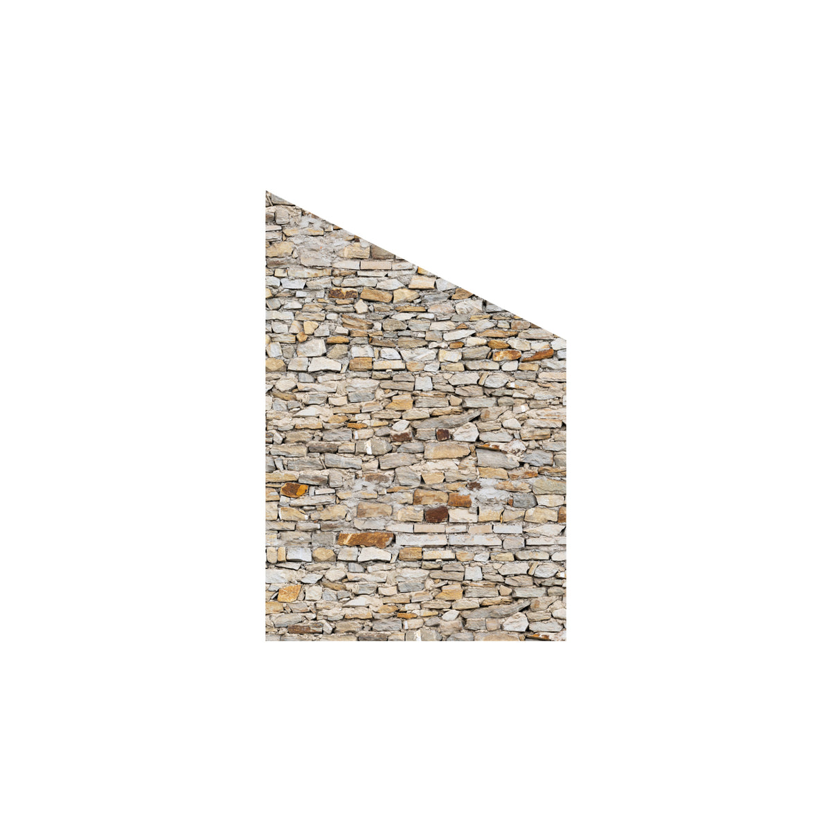 VETRO Glasscheibe MAUER
B 1200 x H 1800/1200 mm Ecke rechts
Motivdruck Mauerwerk 46/23