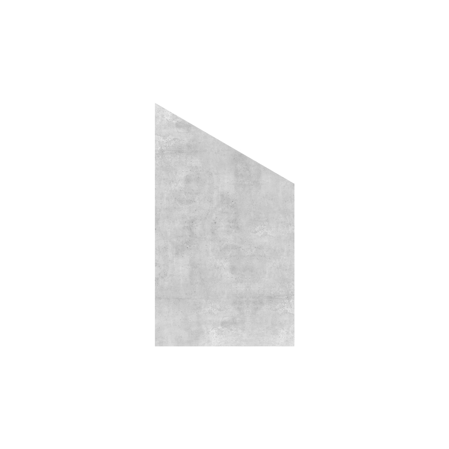 VETRO Glasscheibe BETON
B 1030 x H 1800/1200 mm Ecke rechts
Motivdruck Beton 46/24