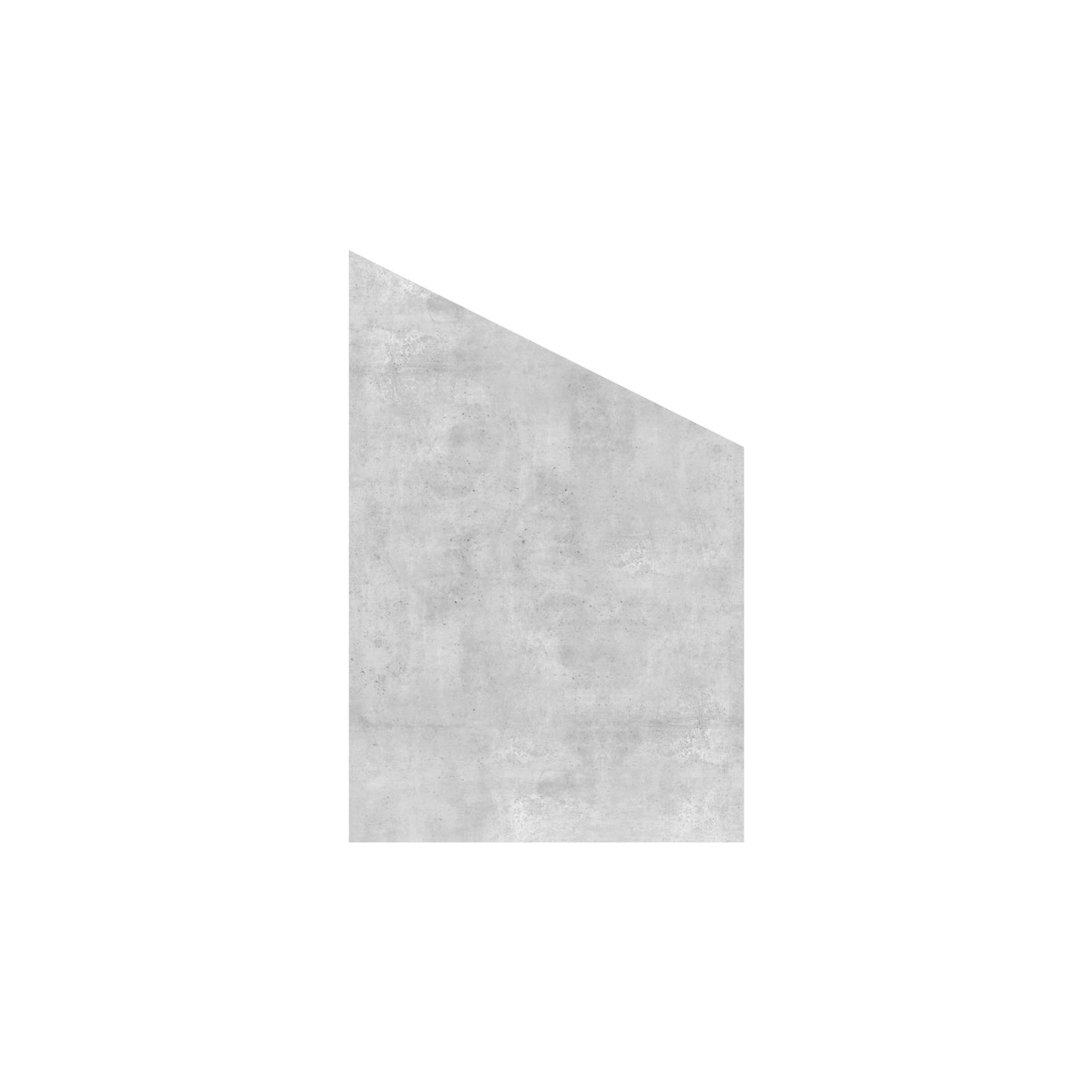 VETRO Glasscheibe BETON
B 1200 x H 1800/1200 mm Ecke rechts
Motivdruck Beton 46/24