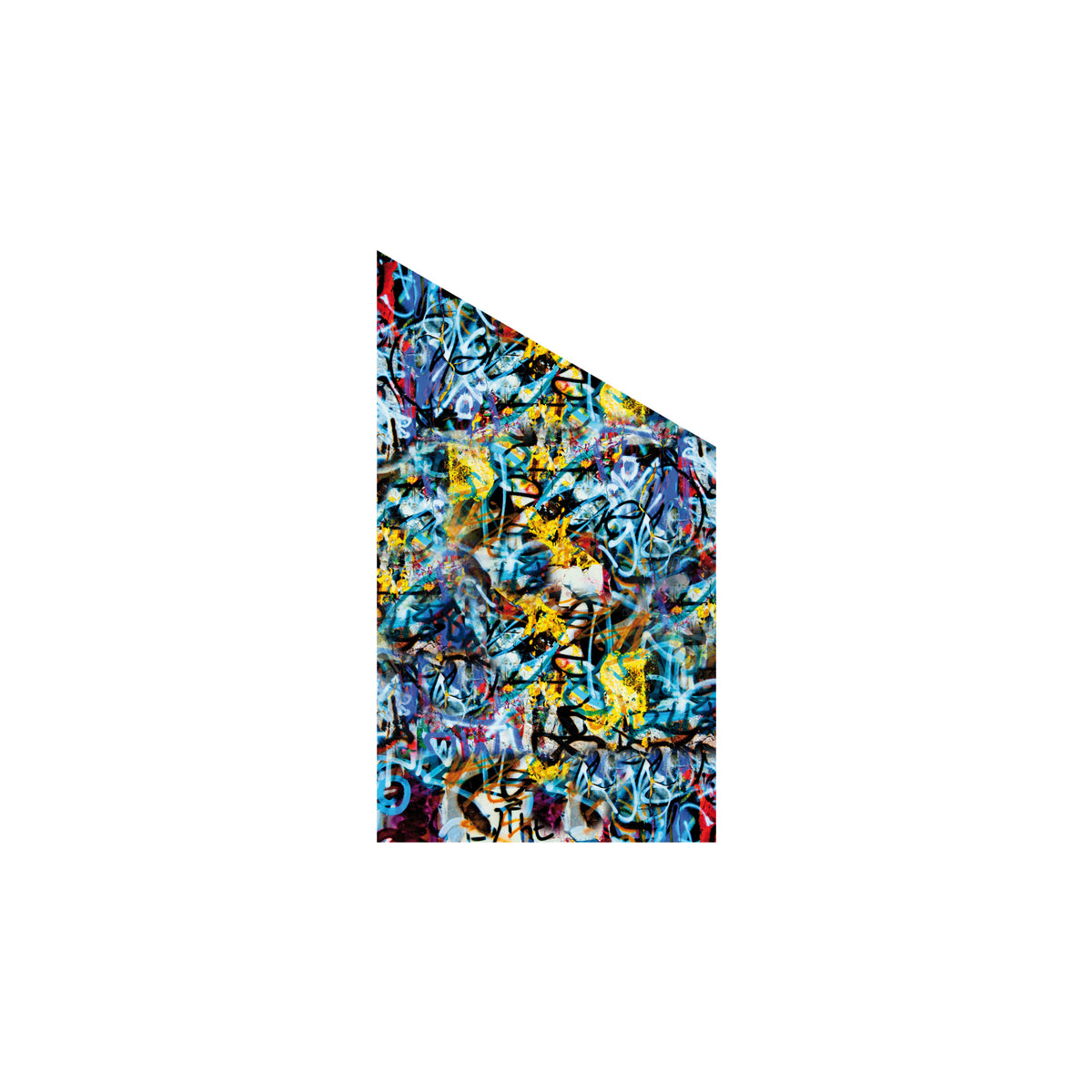 VETRO Glasscheibe GRAFFITI
B 1030 x H 1800/1200 mm Ecke rechts
Motivdruck Graffiti 46/25