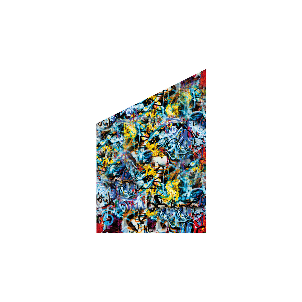 VETRO Glasscheibe GRAFFITI
B 1200 x H 1200/1800 mm Ecke links
Motivdruck Graffiti 46/25
