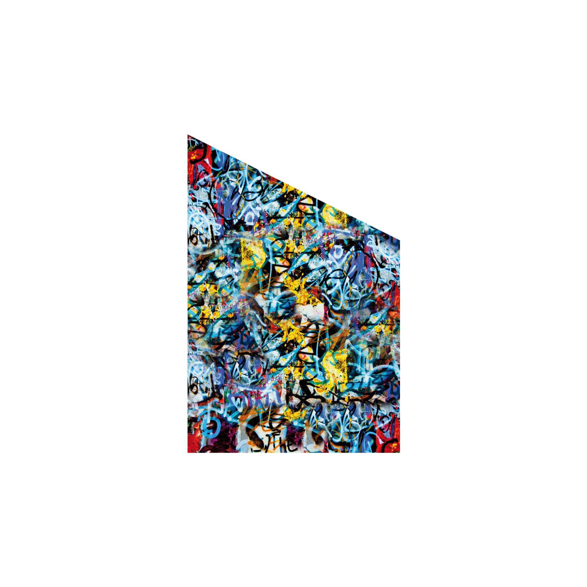VETRO Glasscheibe GRAFFITI
B 1200 x H 1800/1200 mm Ecke rechts
Motivdruck Graffiti 46/25