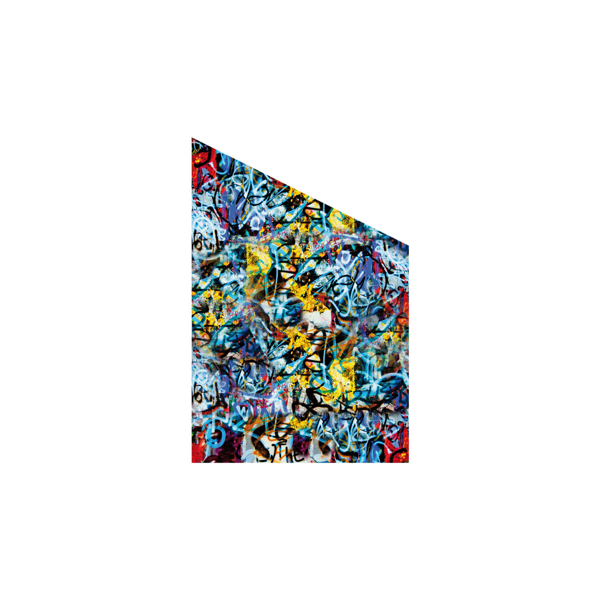 VETRO Glasscheibe GRAFFITI
B 1200 x H 1800/1200 mm Ecke rechts
Motivdruck Graffiti 46/25