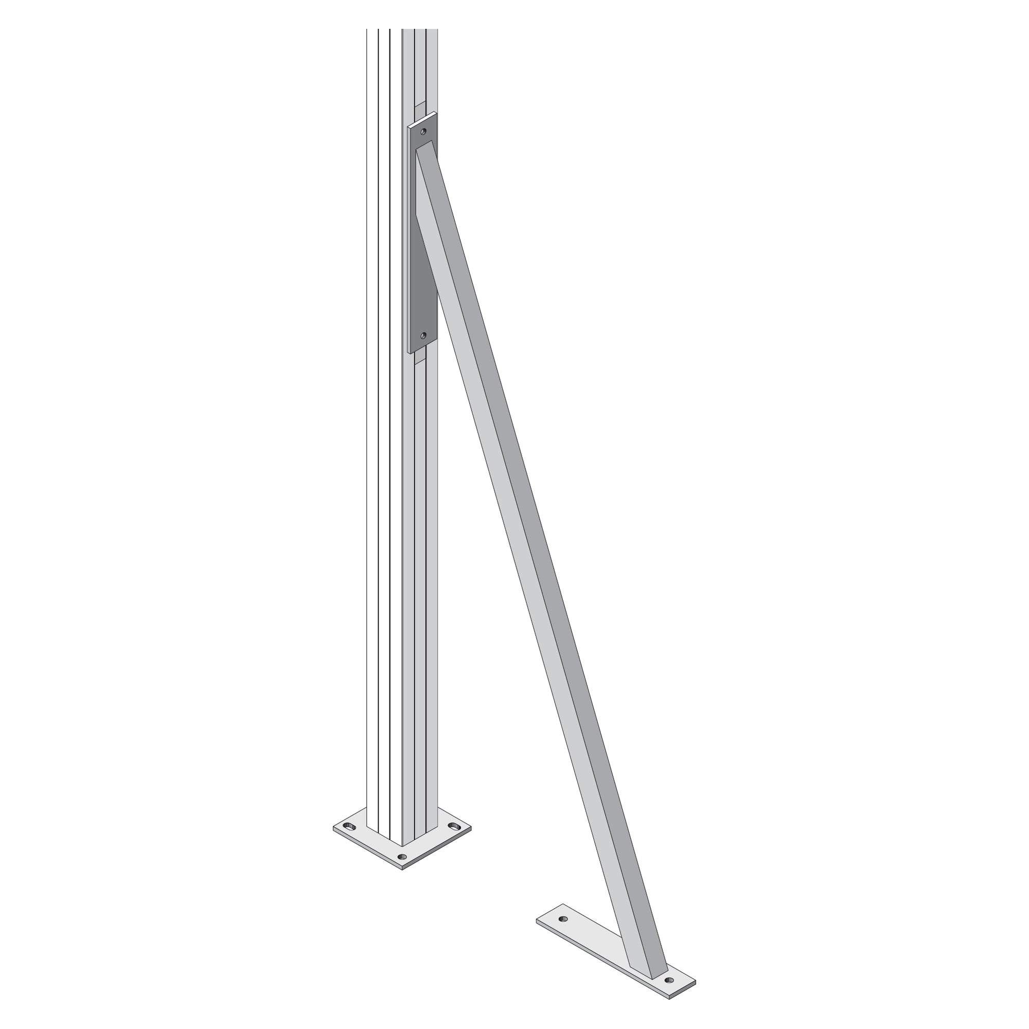 VETRO System-Sturmanker
Länge 1150 mm,
Anthrazit Struktur