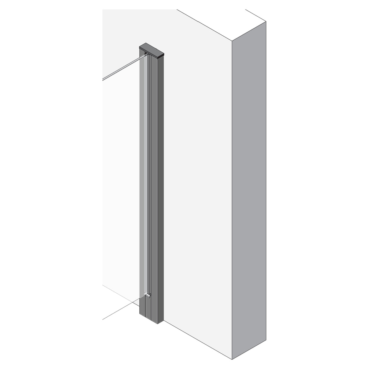VETRO System-Wandprofil Alu
22,8 x 68 x 1870 mm
Anthrazit Struktur