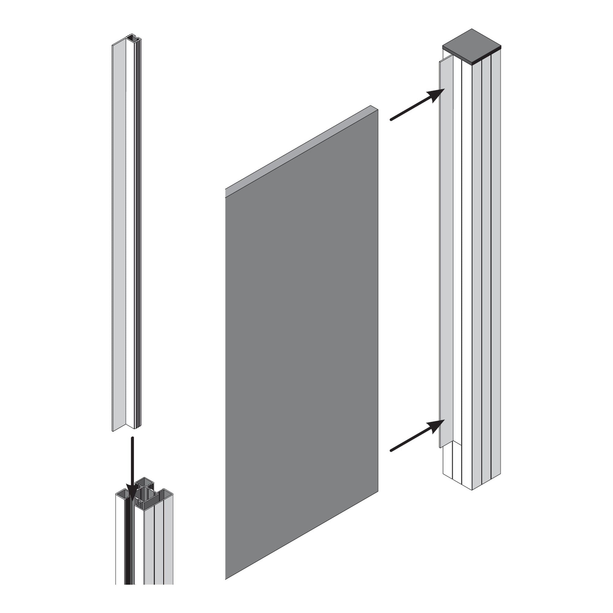VETRO System-Winkelschiene Alu
23 x 47 x 1800 mm
Anthrazit Struktur