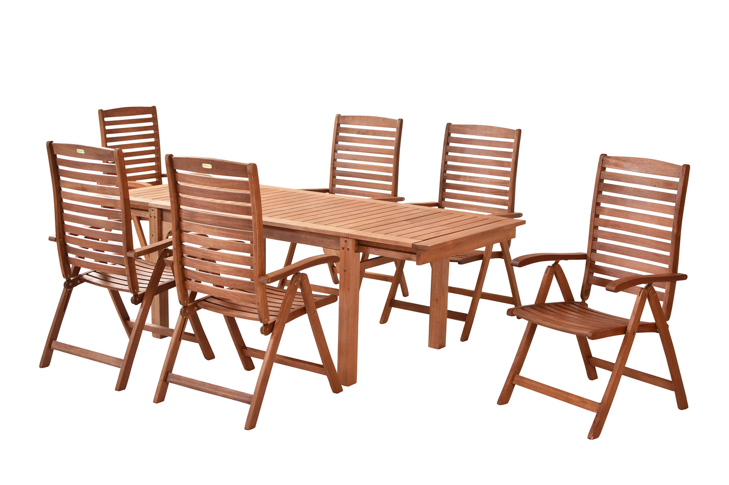 La Plata Set 7tlg. 
Eukalyptusholz