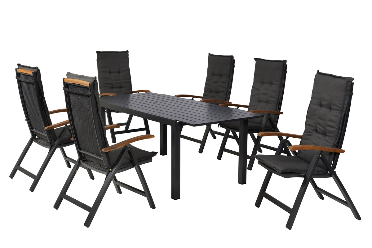 Tilos Set 13tlg.
Aluminium/Akazie