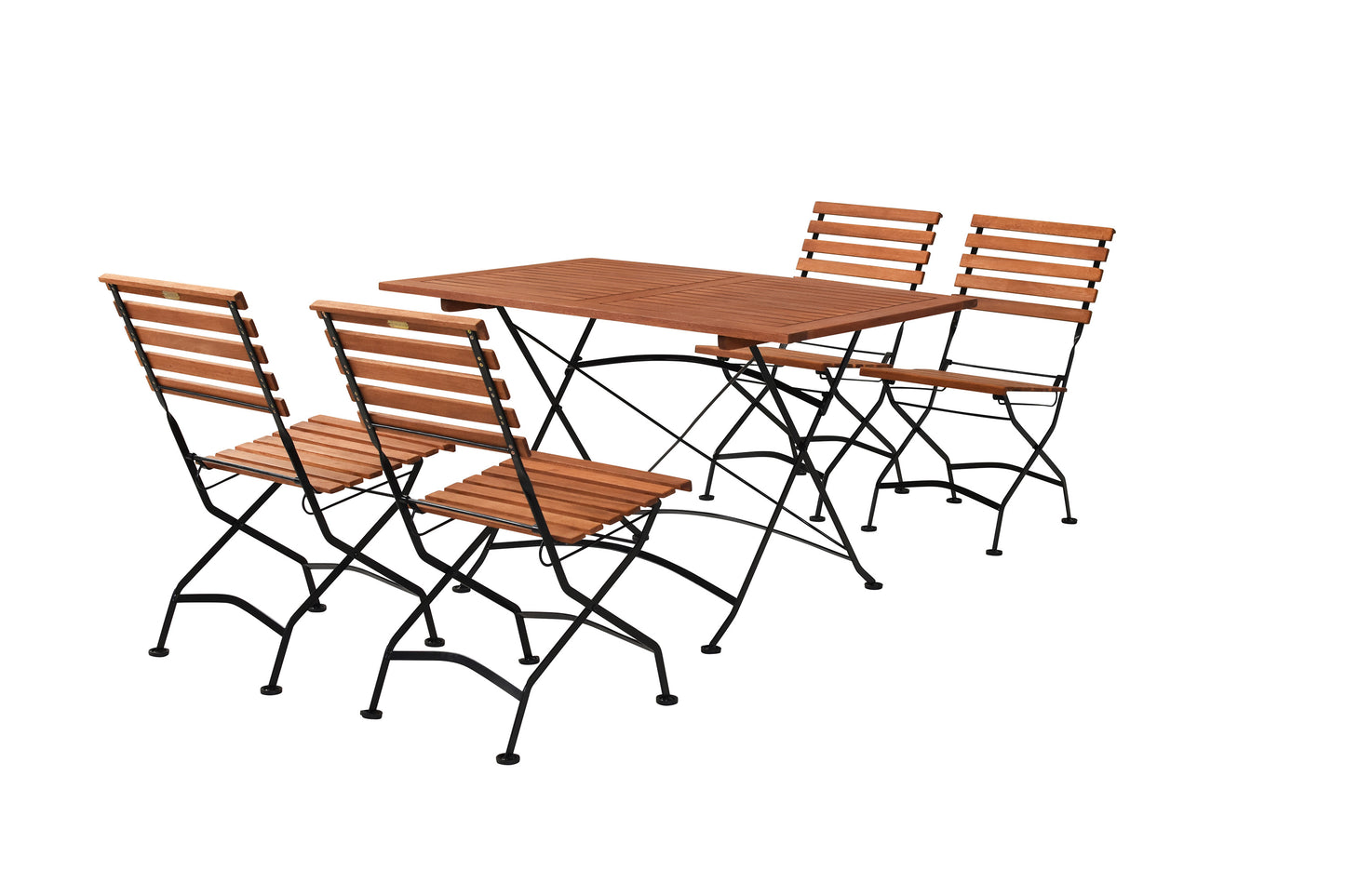 Schlossgarten Set 5tlg. 
Flachstahl/Eukalyptus