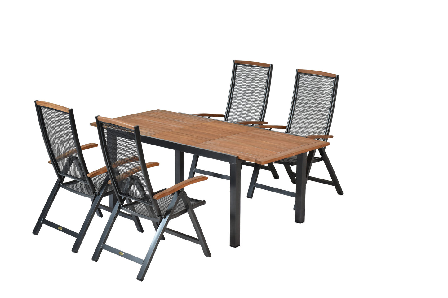 Tilos Set 5tlg.
Aluminium/Akazie