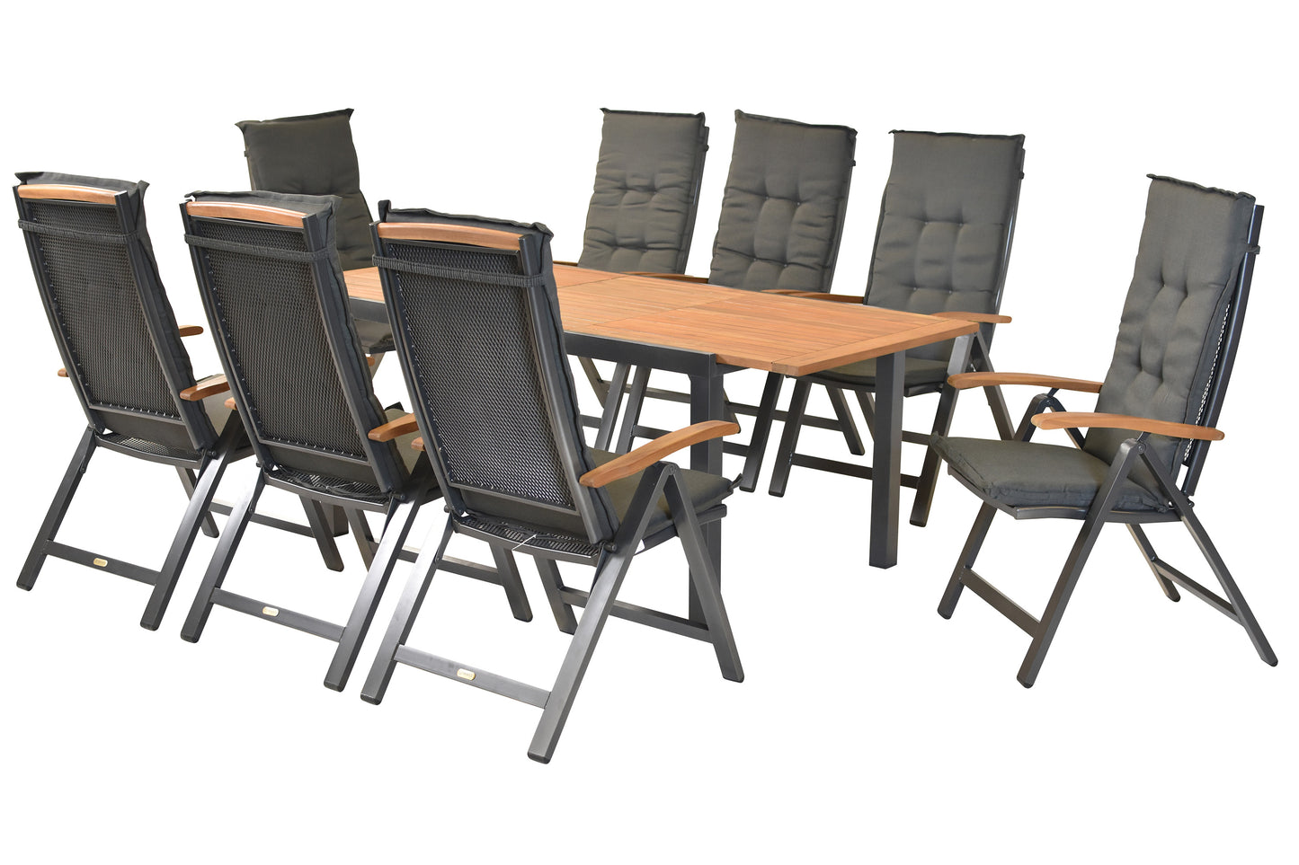 Tilos Set 17tlg.
Aluminium/Akazie