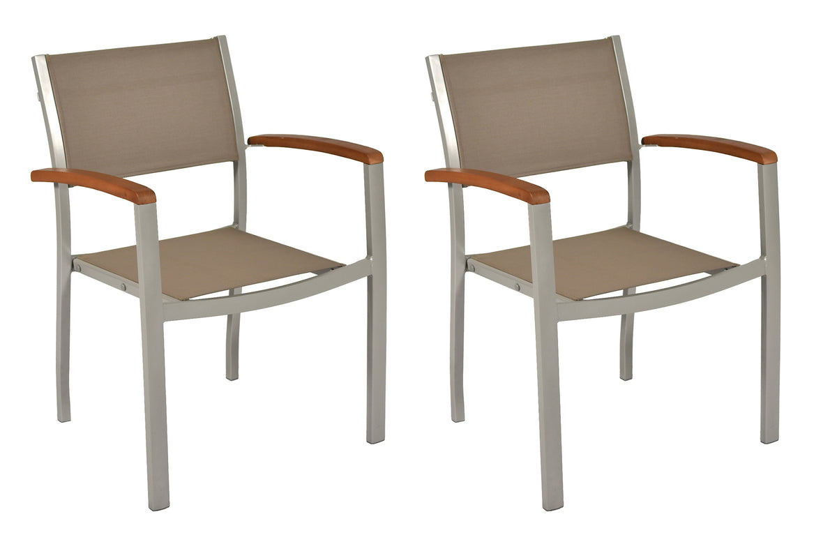 Naxos Stapelsessel
Aluminium/Akazie/Textil
