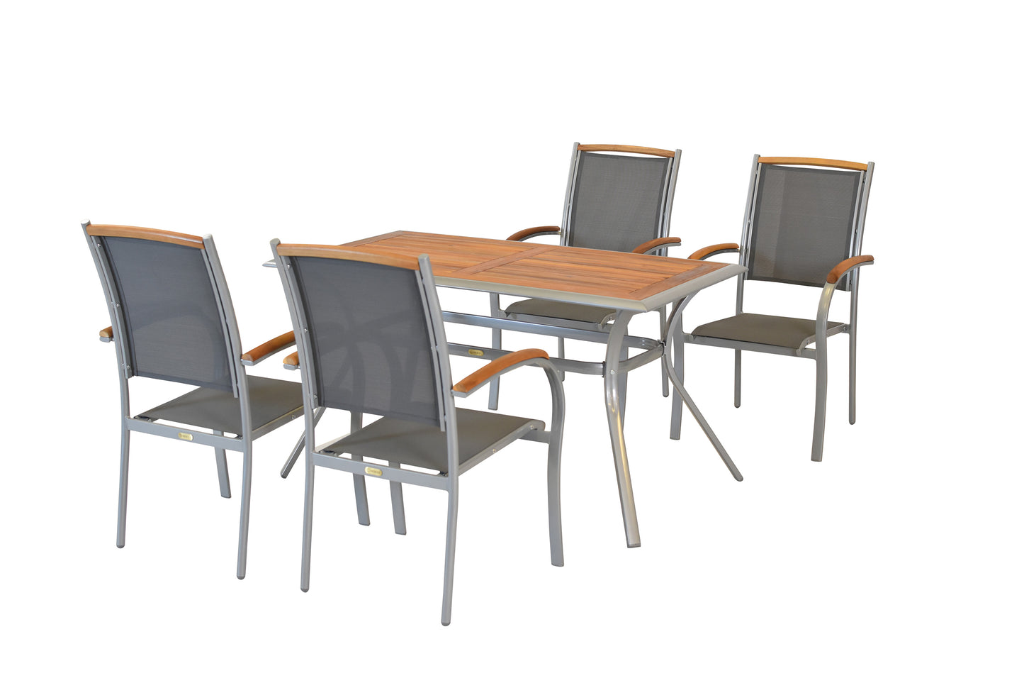 Siena Set 5tlg.
Aluminium/Akazie/Textil