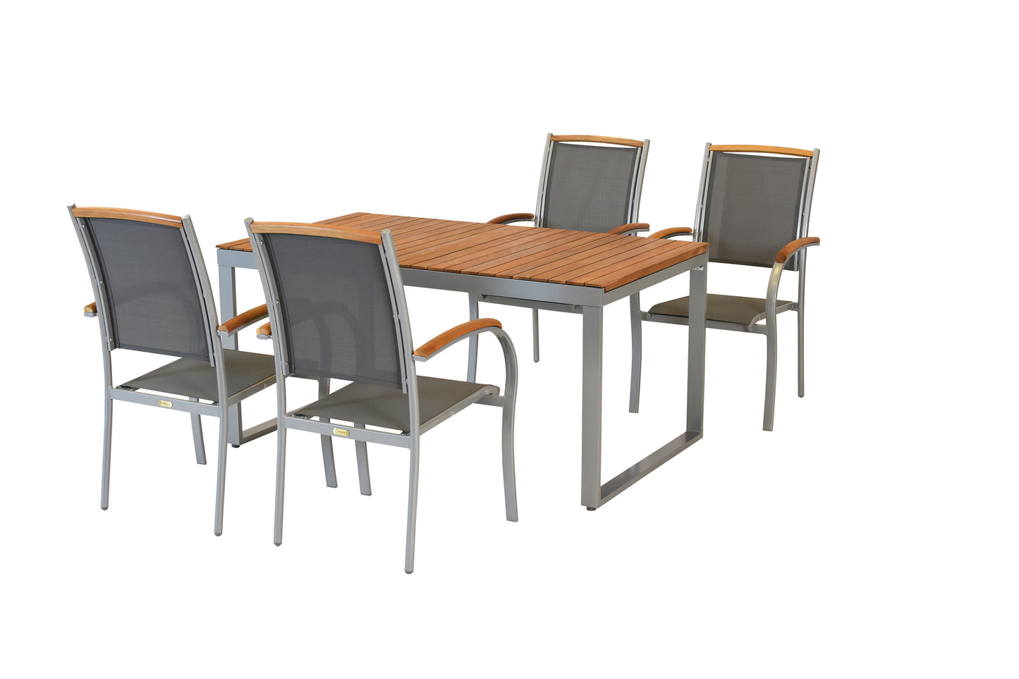 Siena Set 5tlg.
Aluminium/Akazie/Textil