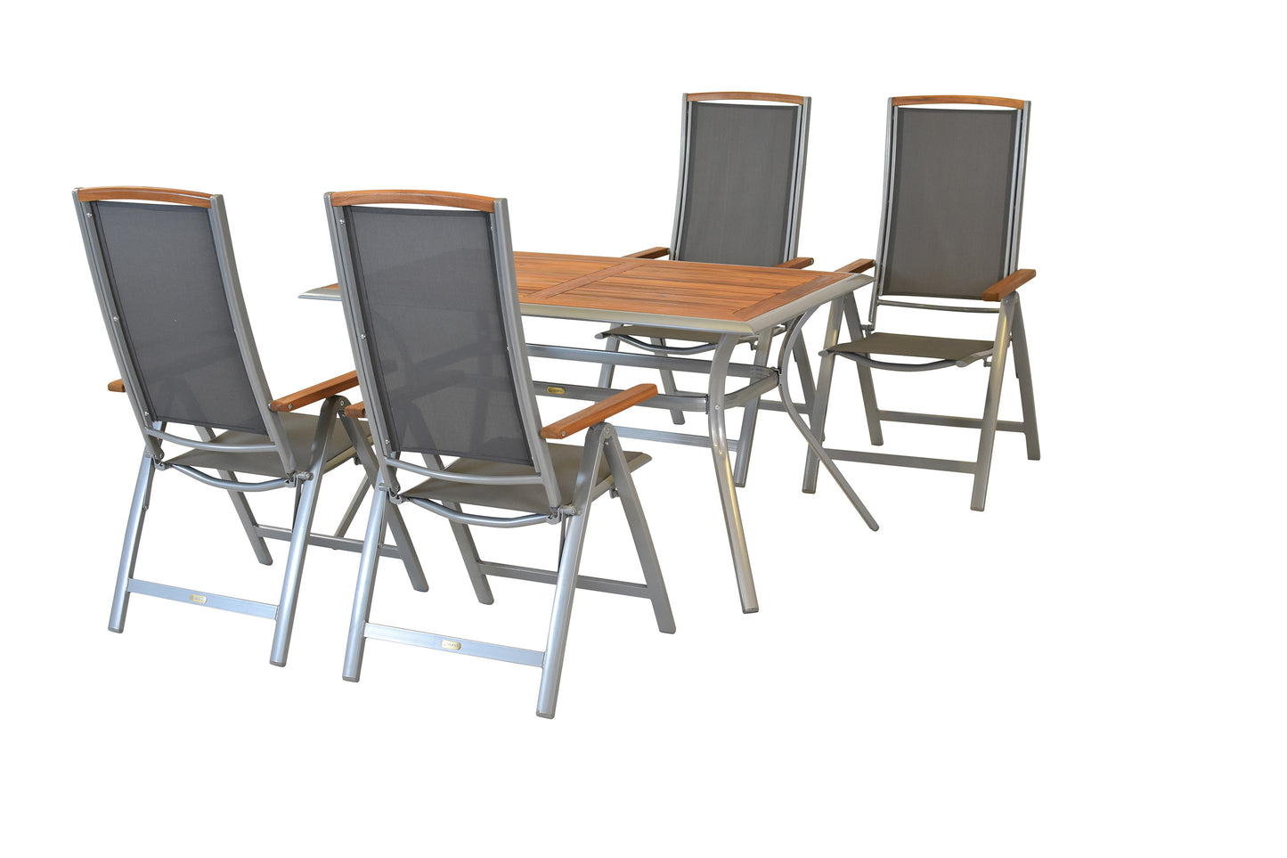 Siena Set 5tlg.
Aluminium/Akazie/Textil