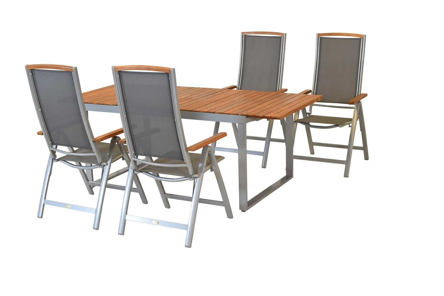 Siena Set 5tlg.
Aluminium/Akazie/Textil
