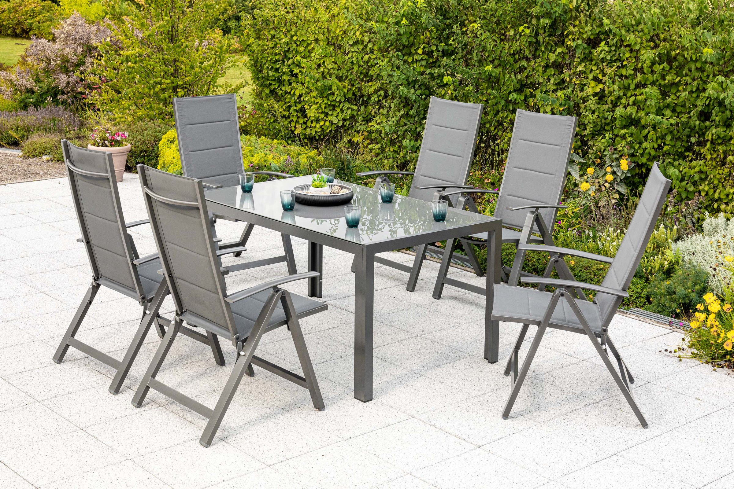 7tlg. Florenz Set
Aluminium/Textil