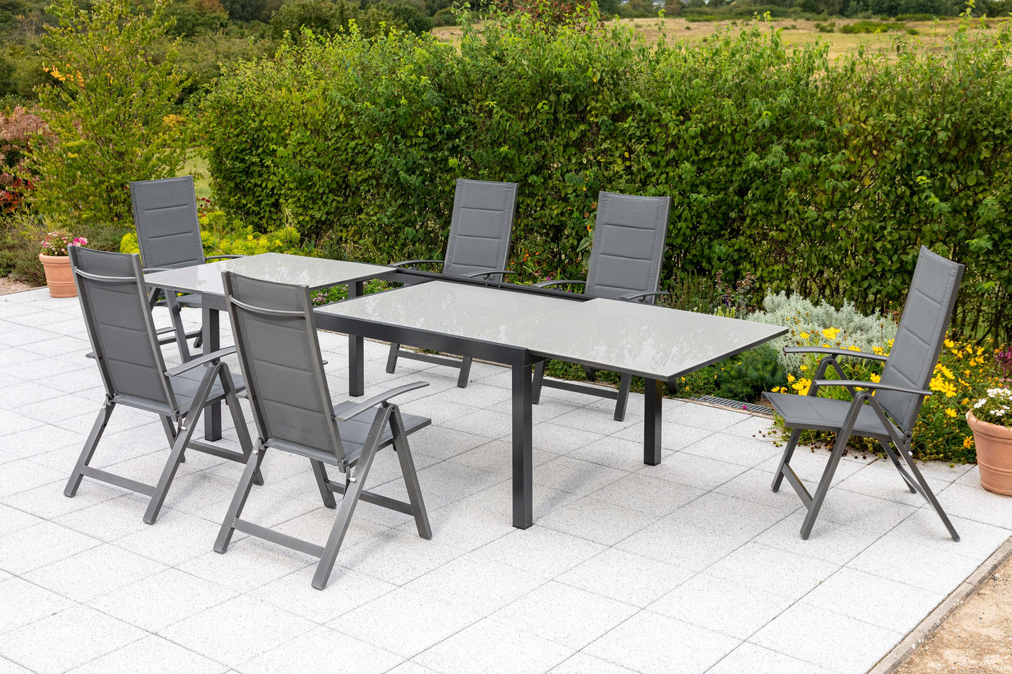 7tlg. Florenz Set
Aluminium/Textil
