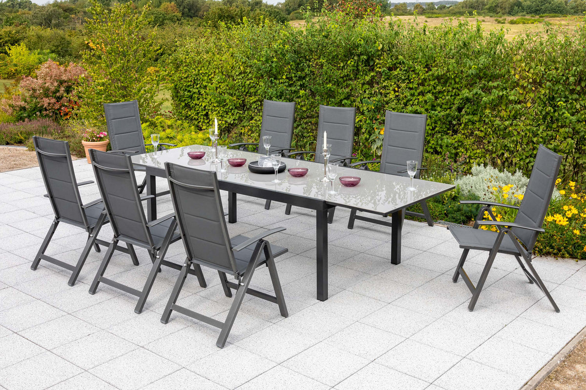 9tlg. Florenz Set
Aluminium/Textil