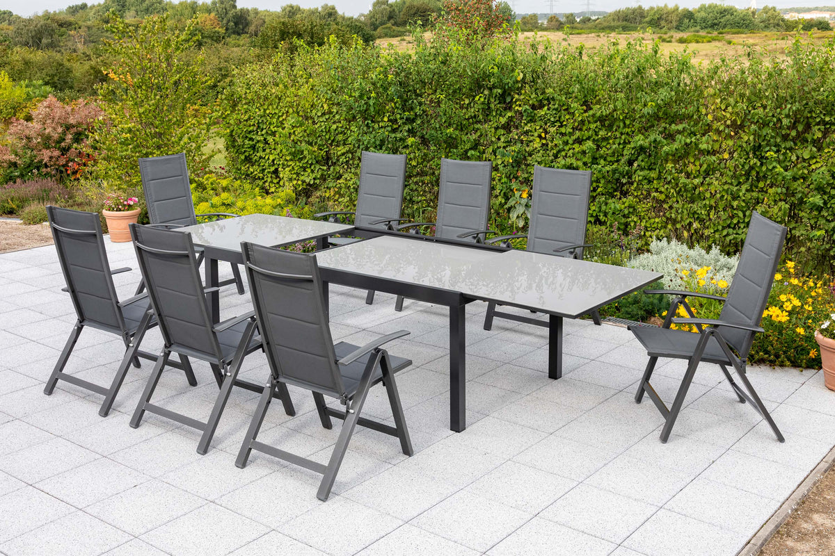 9tlg. Florenz Set
Aluminium/Textil