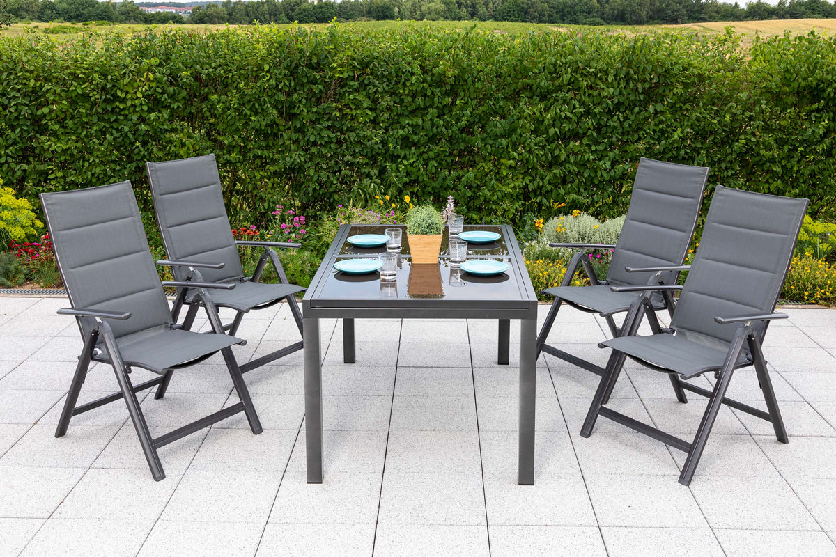 Taviano Set 5tlg.
Aluminium/Textil