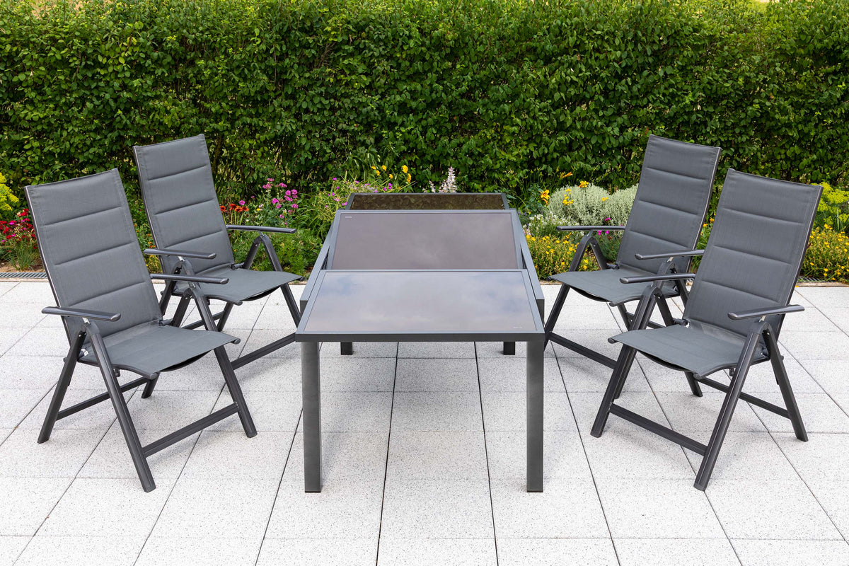 Taviano Set 5tlg.
Aluminium/Textil