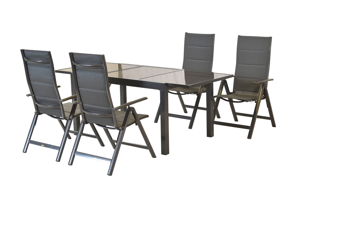 Taviano Set 5tlg.
Aluminium/Textil