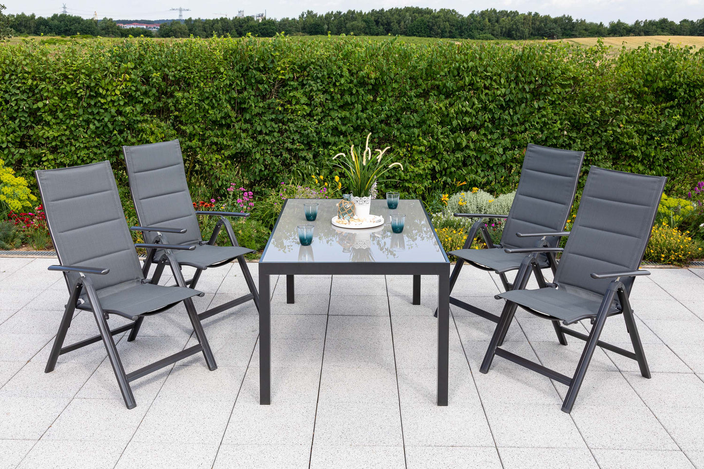 Taviano Set 5tlg.
Aluminium/Textil