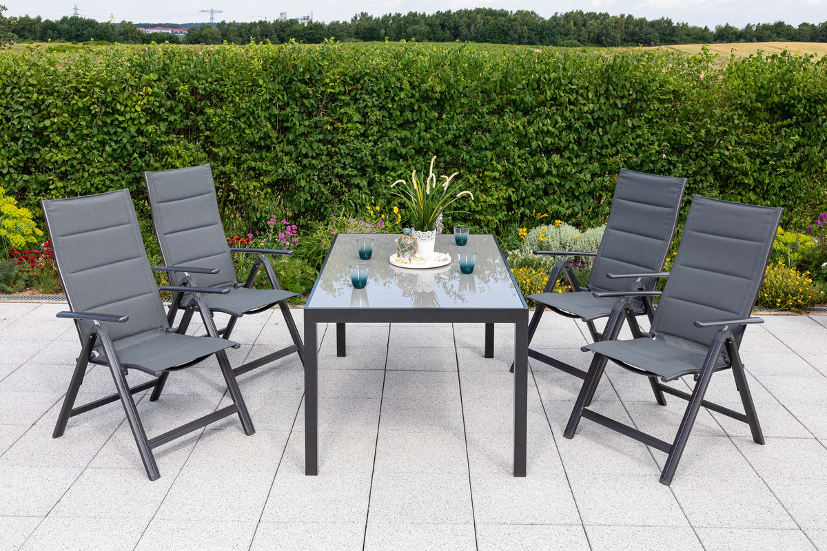 Taviano Set 5tlg.
Aluminium/Textil