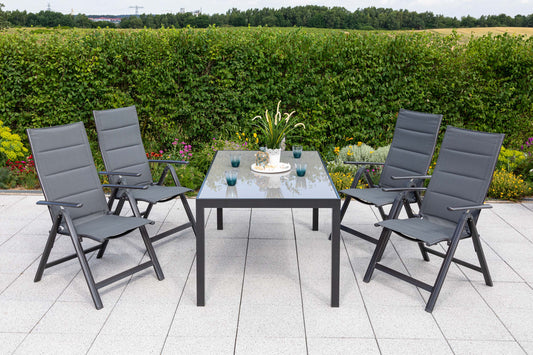 Taviano Set 5tlg.
Aluminium/Textil