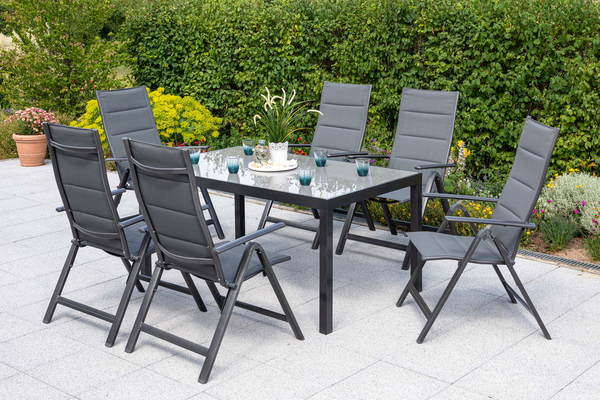 Taviano Set 7tlg.
Aluminium/Textil
