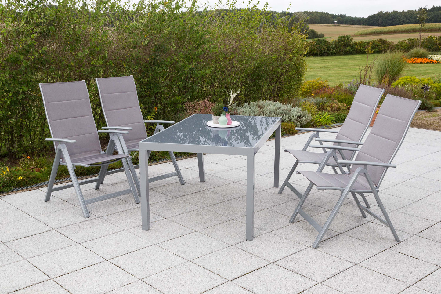 Taviano Set 5tlg.
Aluminium/Textil