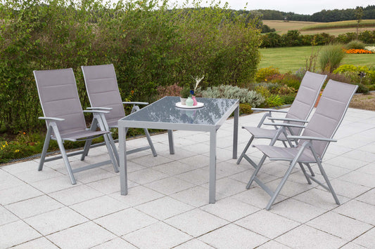 Taviano Set 5tlg.
Aluminium/Textil
