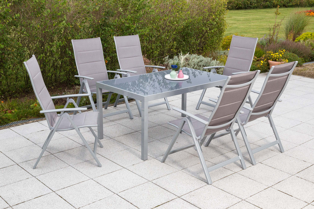 Taviano Set 7tlg.
Aluminium/Textil