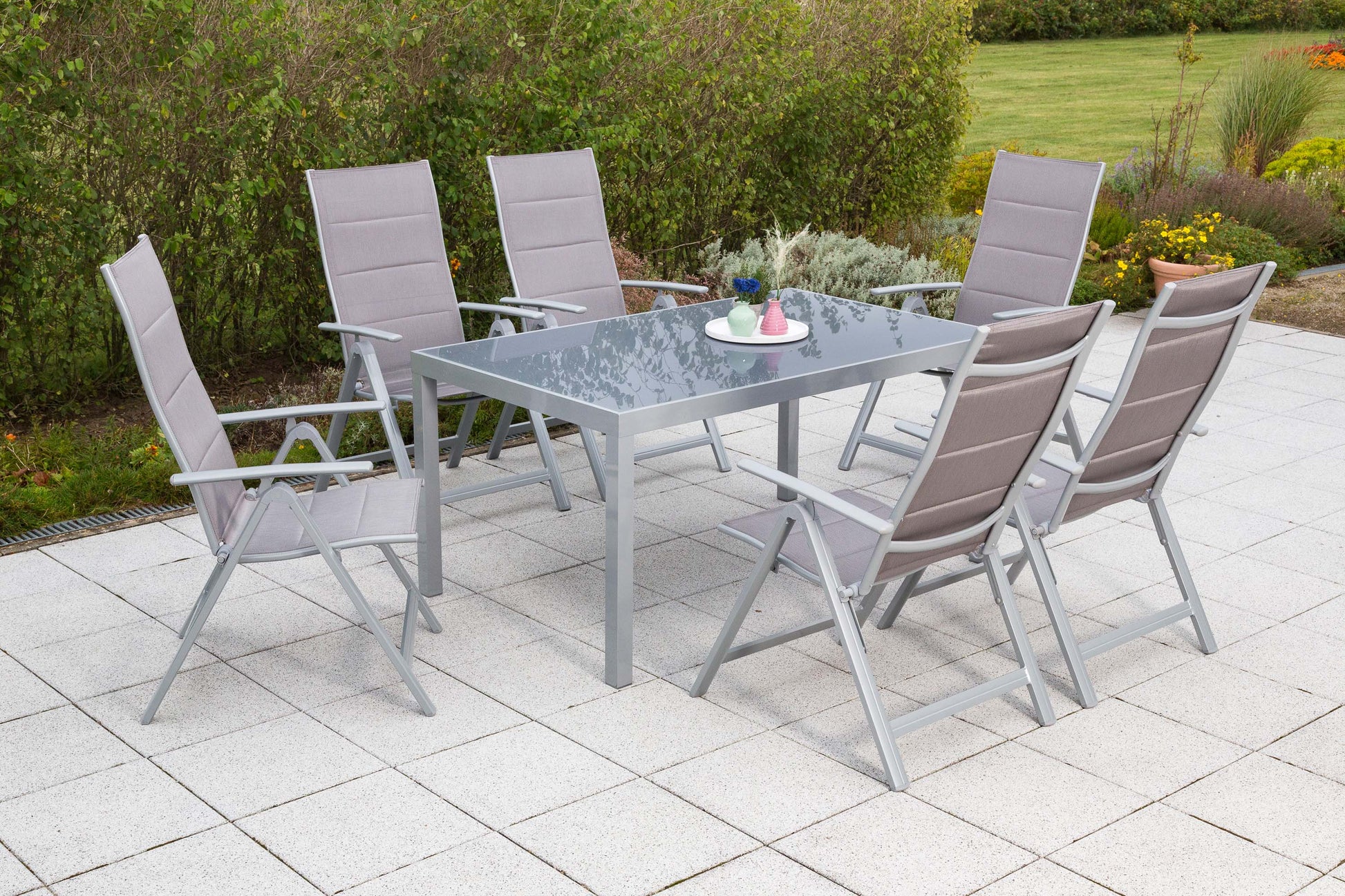 Taviano Set 7tlg.
Aluminium/Textil