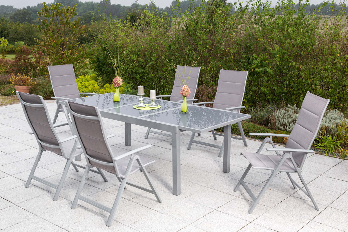 Taviano Set 7tlg.
Aluminium/Textil