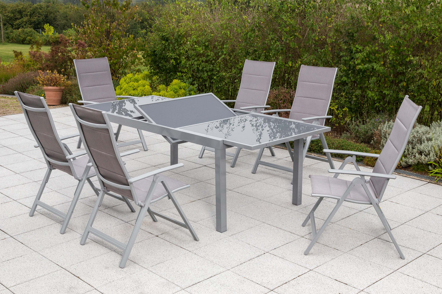 Taviano Set 7tlg.
Aluminium/Textil